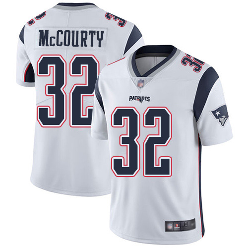 New England Patriots Football #32 Vapor Limited White Men Devin McCourty Road NFL Jersey